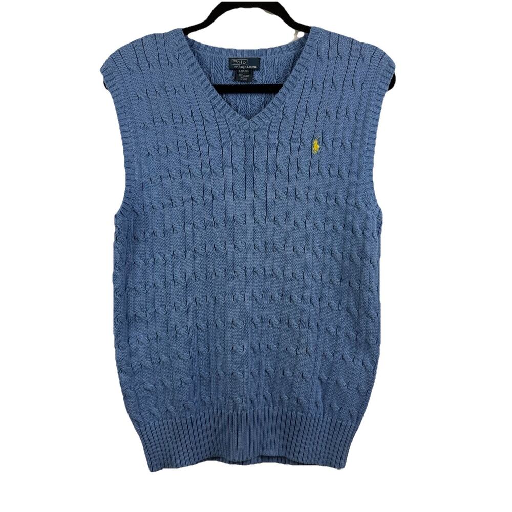 Polo by Ralph Lauren Kids Light Blue Sweater Vest